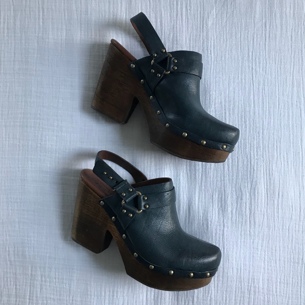 Dark Teal Kork Ease Sling Back Clogs